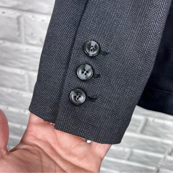 Liverpool Knit 2 button Blazer grey/black herringbone - Picture 9 of 9